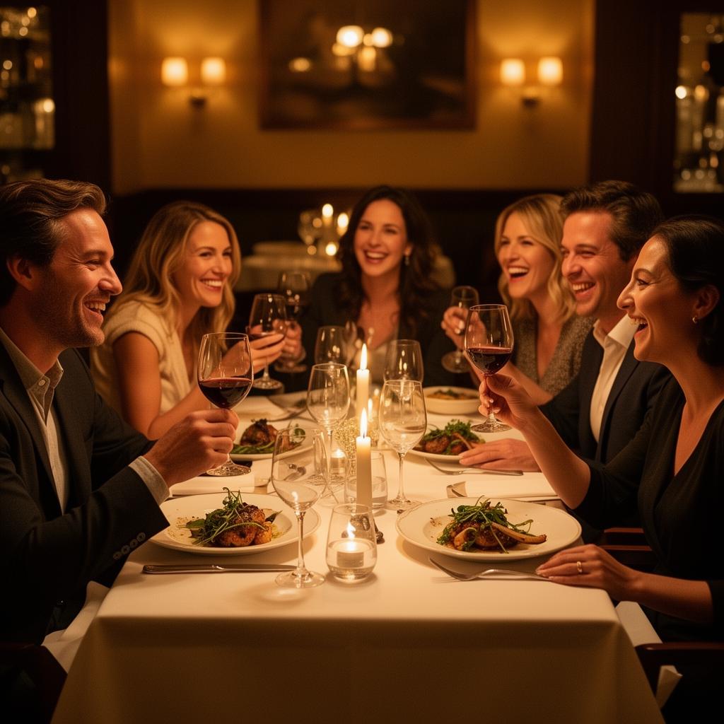 Dinner, small group